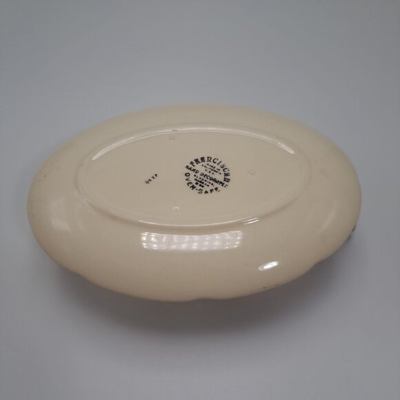 Franciscan Gladding McBean 50s Apple Gravy Boat Hand Decorated Collectible Decor - Picture 11 of 12